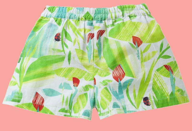 Kindermode Oilily Sommer Oilily Shorts / kurze Hose Seeya Ladybug Garden green #K002