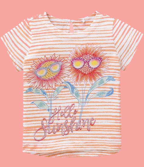 Bild Oilily T-Shirt Taliz Hello Sunshine orange stripe #202 