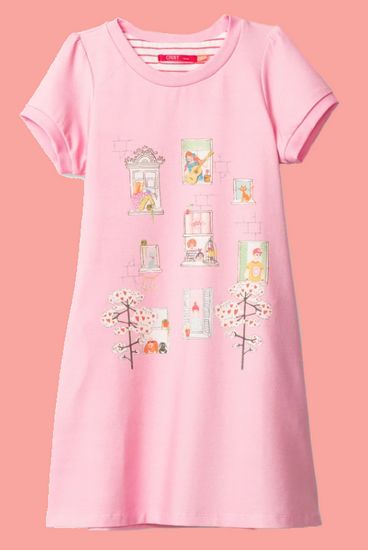 Kindermode Oilily Sommer 2020 Oilily Kleid Thehouse Windows pink #086