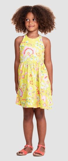 Kindermode Oilily Sommer 2021 Oilily Kleid Thesummer Flowers lime green #283