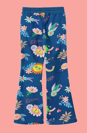 Kindermode Oilily Sommer 2022 Oilily Hose / Sweathose Sun and flowers blue #262