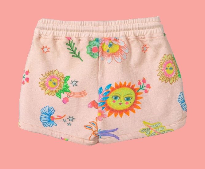 Kindermode Oilily Sommer 2022 Oilily Hotpants Phase Sun and flowers pink #263