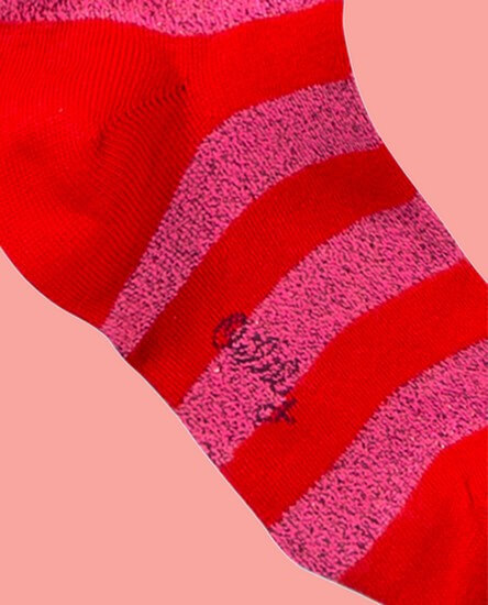 Kindermode Oilily Winter Oilily Strumpfhose Mehdi stripe red-pink #213