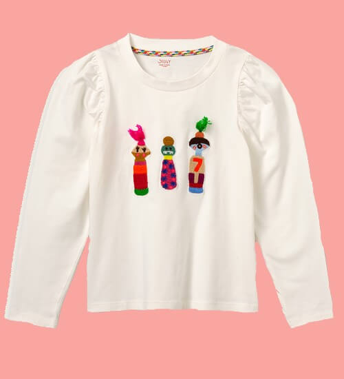 Kindermode Oilily Winter Oilily Shirt Tuin Dolls offwhite #219
