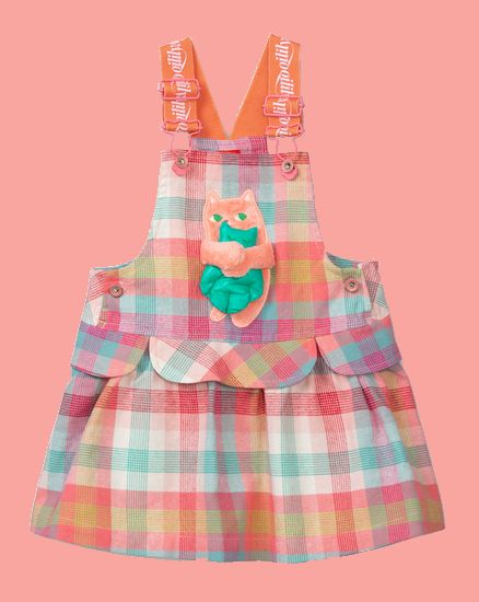 Kindermode Oilily Winter 2021/22 Oilily Kleid Dorever Toddley Artwork Hug me pink #002