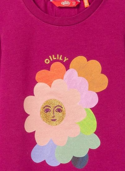 Kindermode Oilily Winter 2022/23 Oilily Shirt Tolsy Flower berry #210